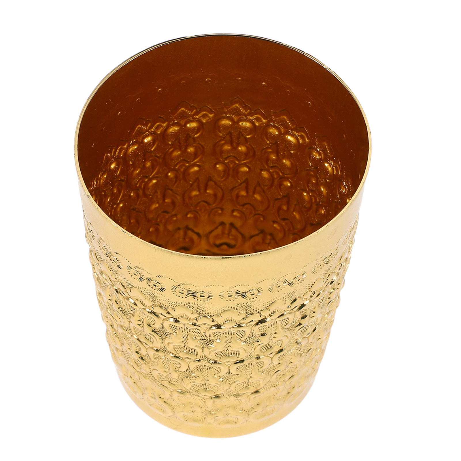 Coffee Tea Thai - Tazza in Metallo Stile Vintage Thailandese,