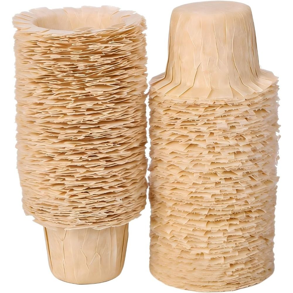 Coffee Tea Paper Cups - 50/100 Pezzi Filtri di Carta Naturali