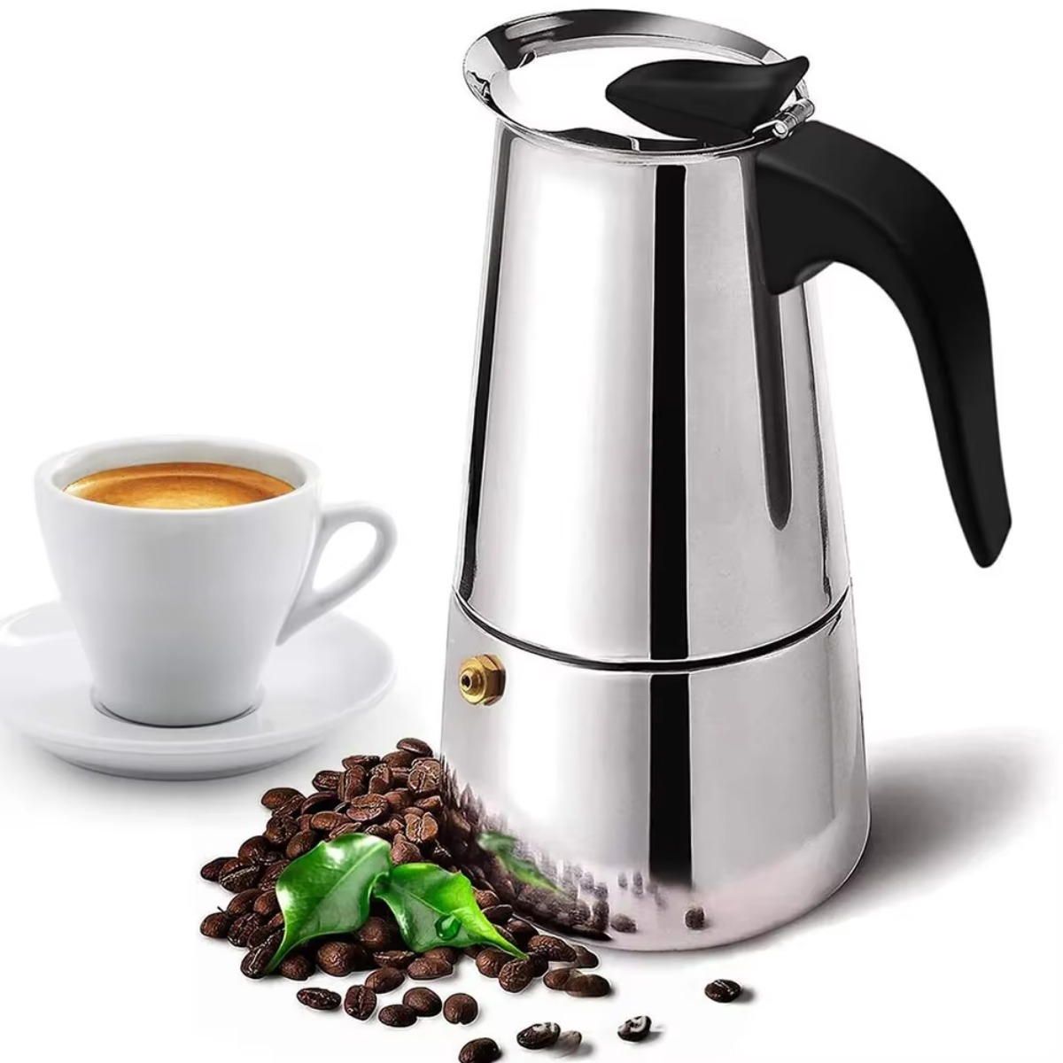 Coffee Tea Latte - Caffettiera Portatile in Acciaio Inox per