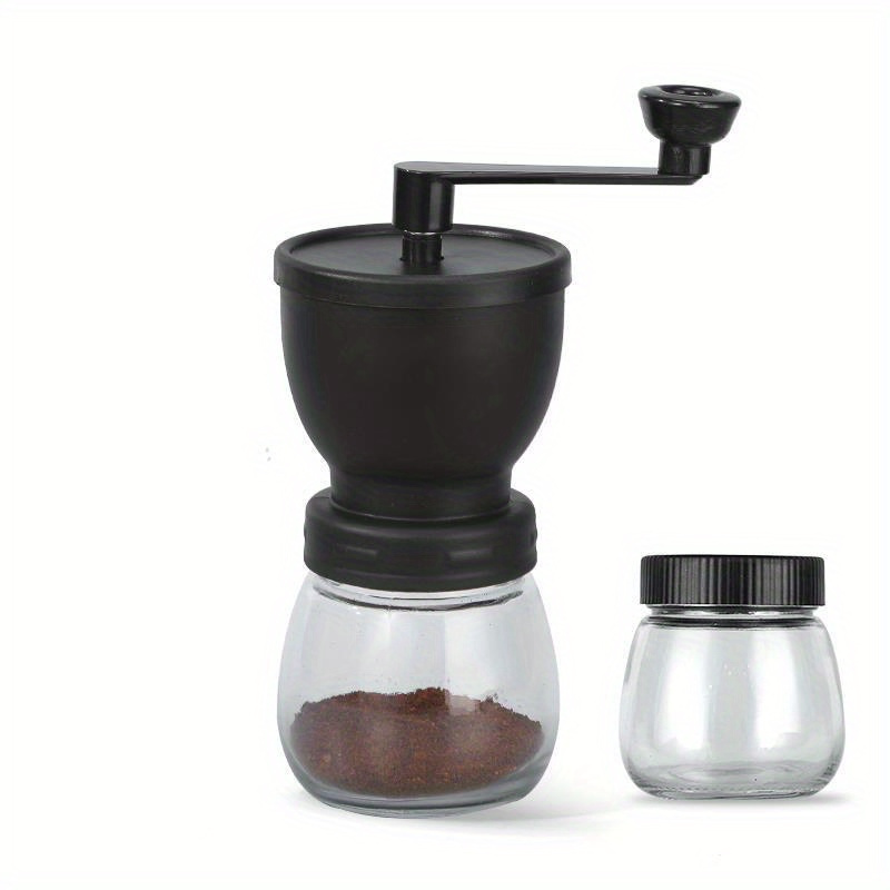 Burr Hand Grinder - Macinacaffè Manuale Portatile con Barattolo in