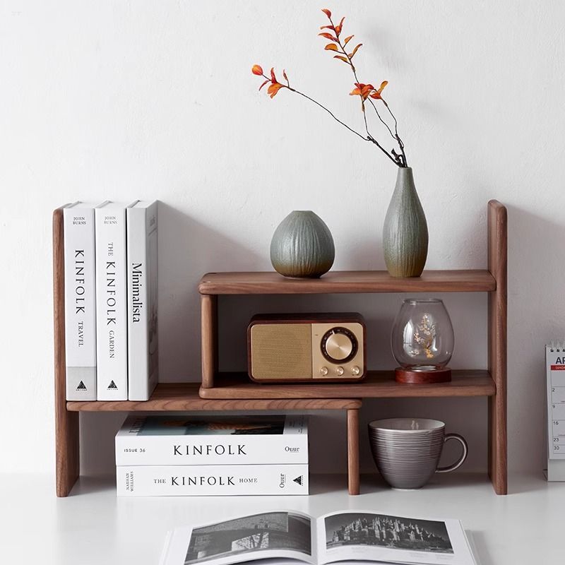 Portaoggetti in legno di noce  - Coffee Tea Display recensione e prezzo