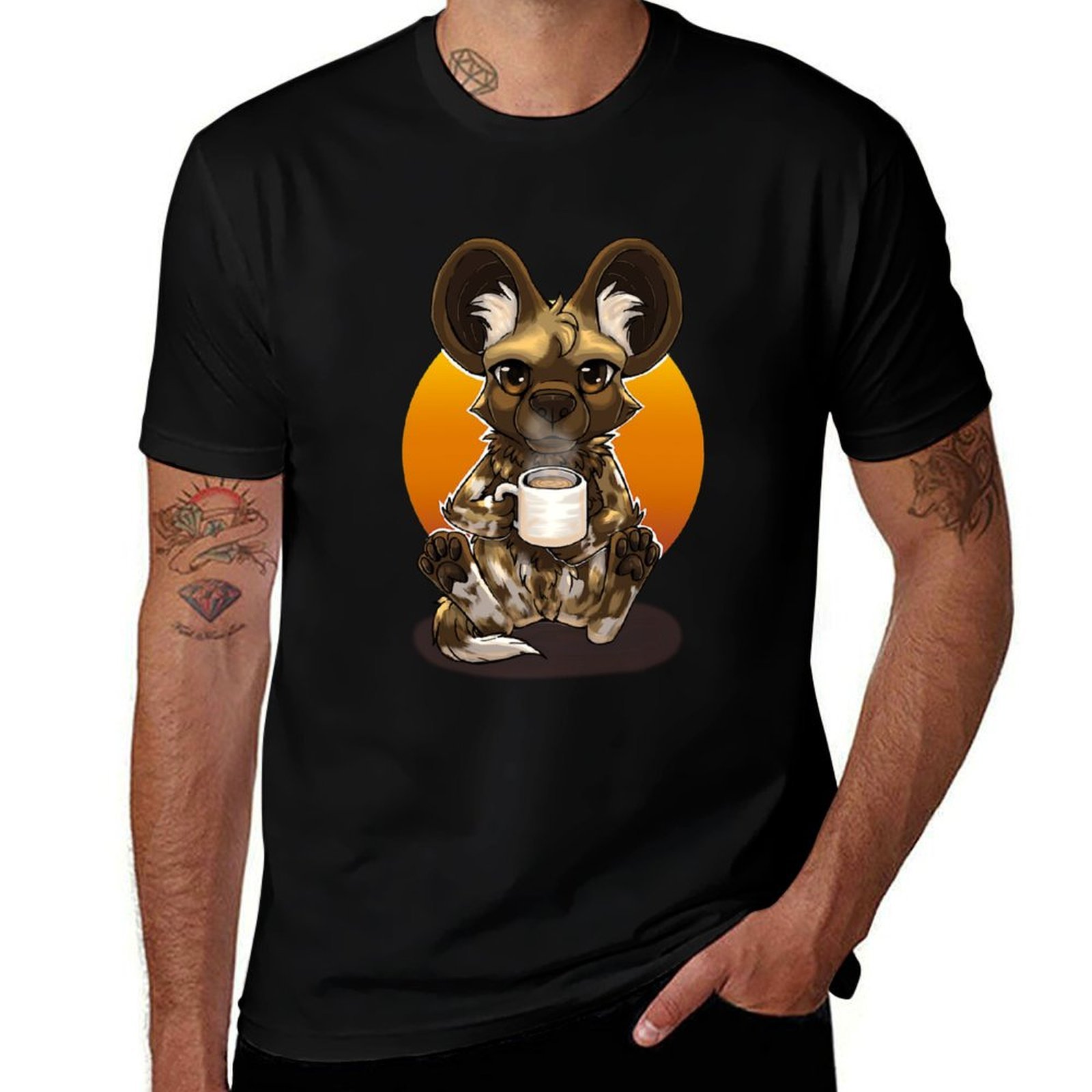 T-shirt African Wild Dog Tea o - Coffee Or Tea Please recensione e prezzo