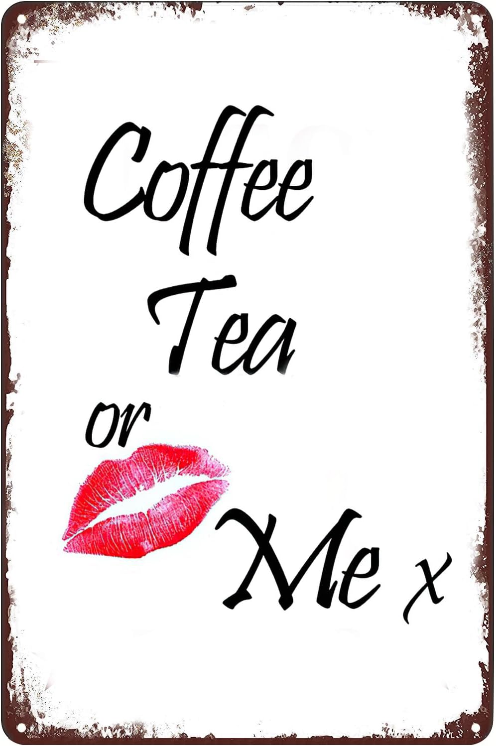 Coffee Tea or Me Tin Sign Sexy - Coffee Tea With Me recensione e prezzo