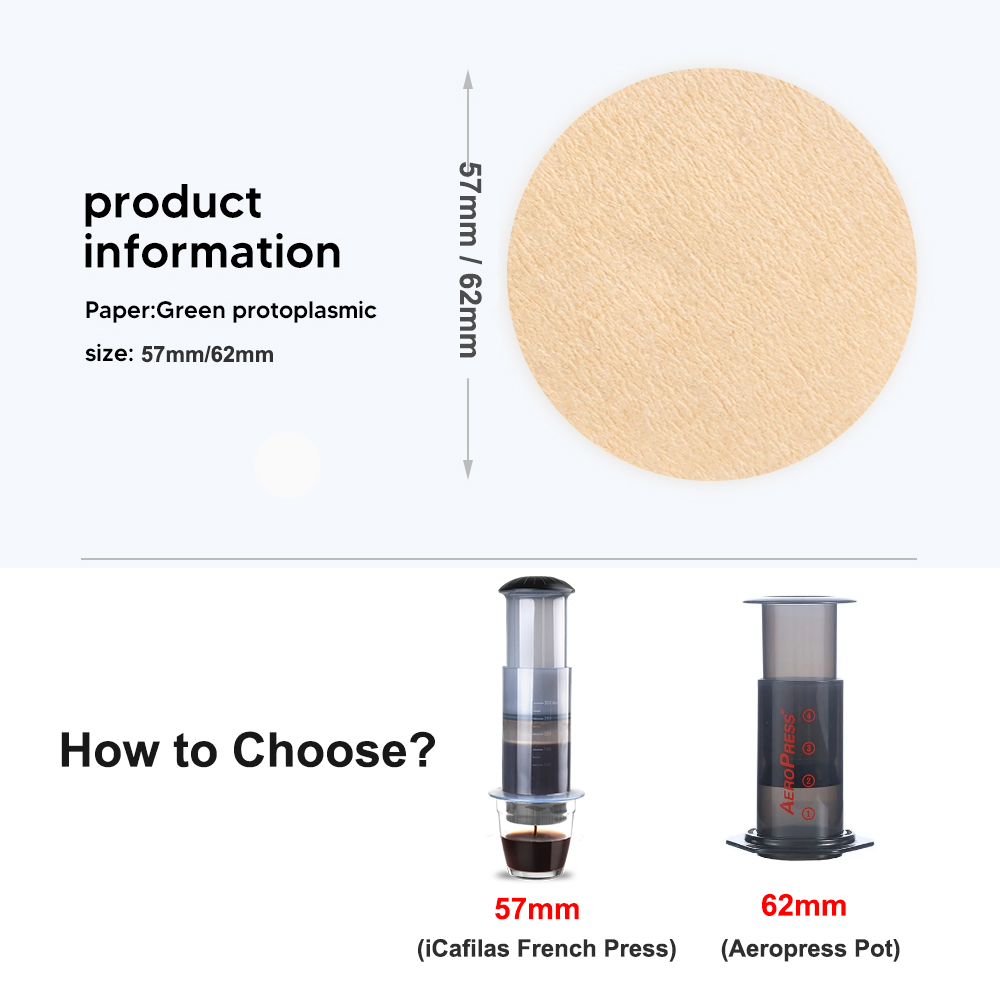 57mm/63mm Caffè Filtro di Cart - Aeropress Coffee Maker recensione e prezzo