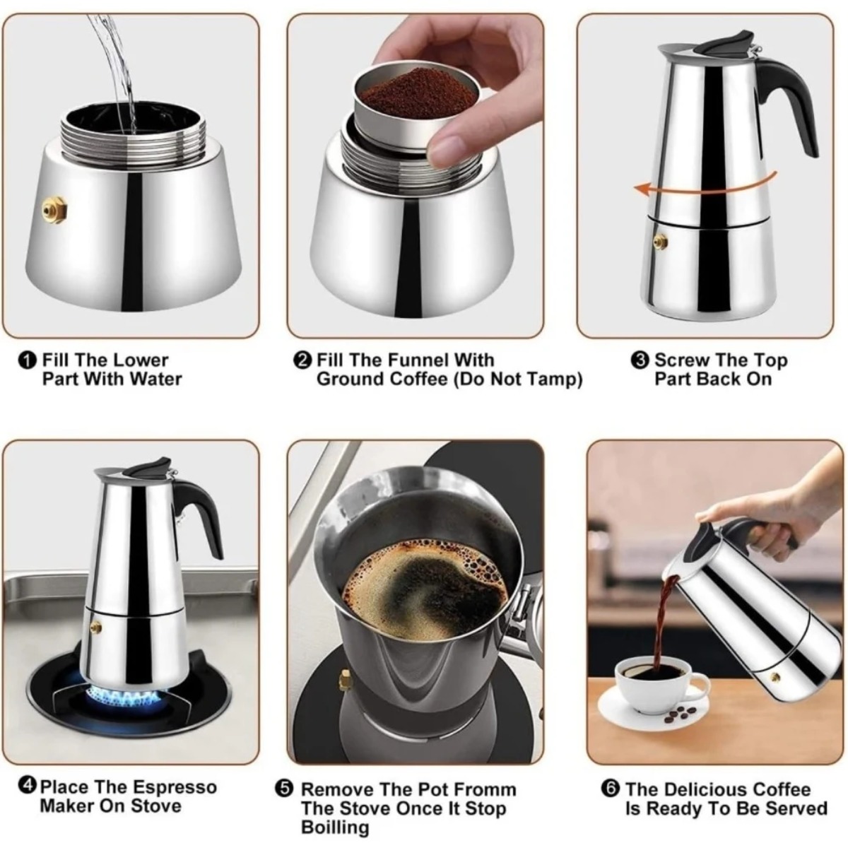 Caffettiera Portatile in Accia - Coffee Tea Latte recensione e prezzo