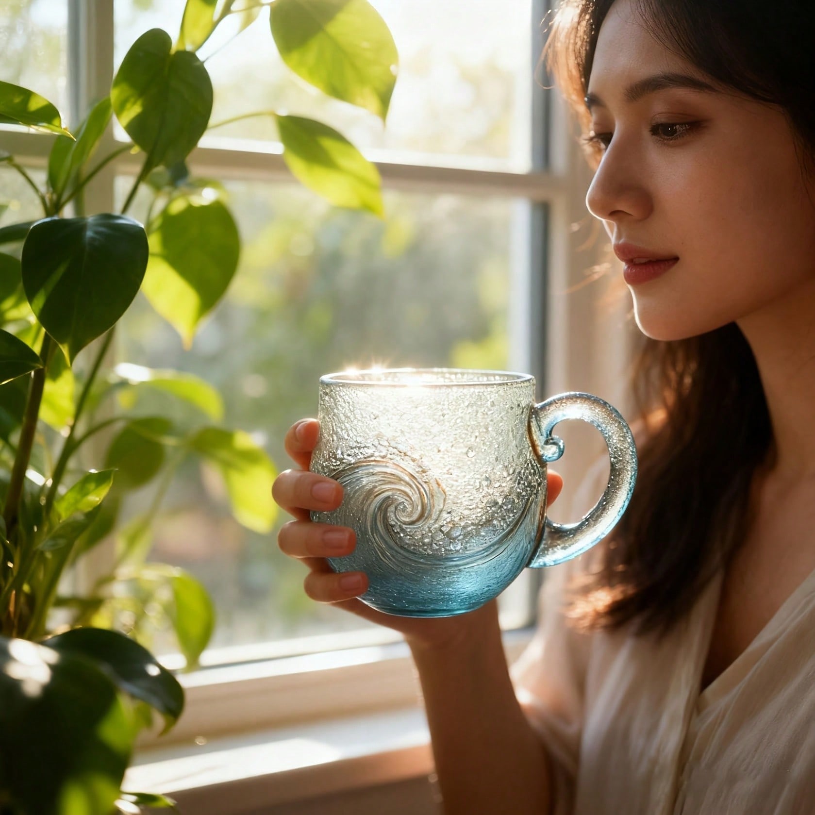 Tazza in Vetro Effetto Mare, A - Coffee Or Tea Please recensione e prezzo
