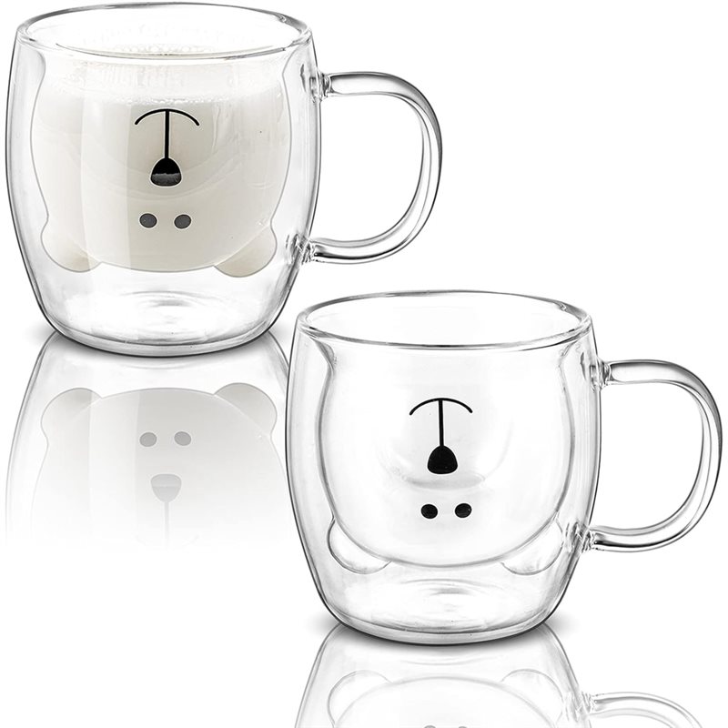 A76I - Set di 2 Tazze in Vetro - Coffee Tea Latte recensione e prezzo