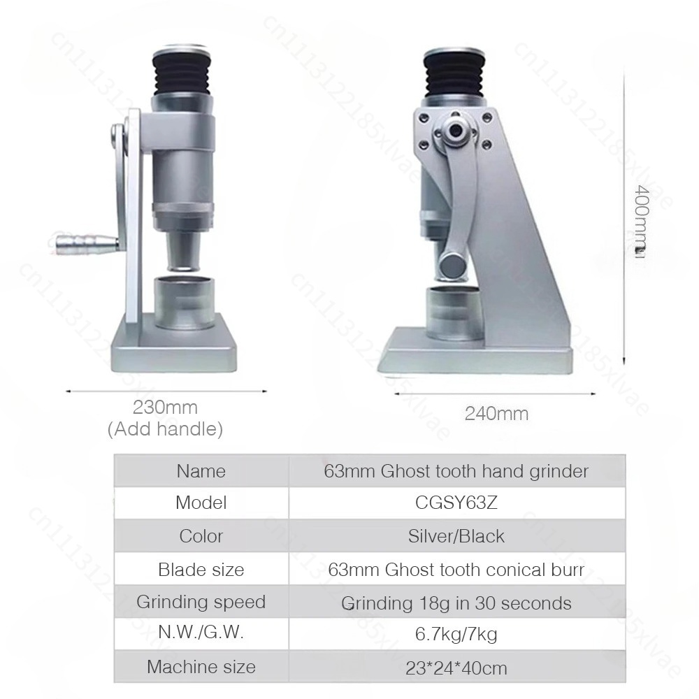 Macinacaffè manuale da 63 mm c - Burr Hand Grinder recensione e prezzo