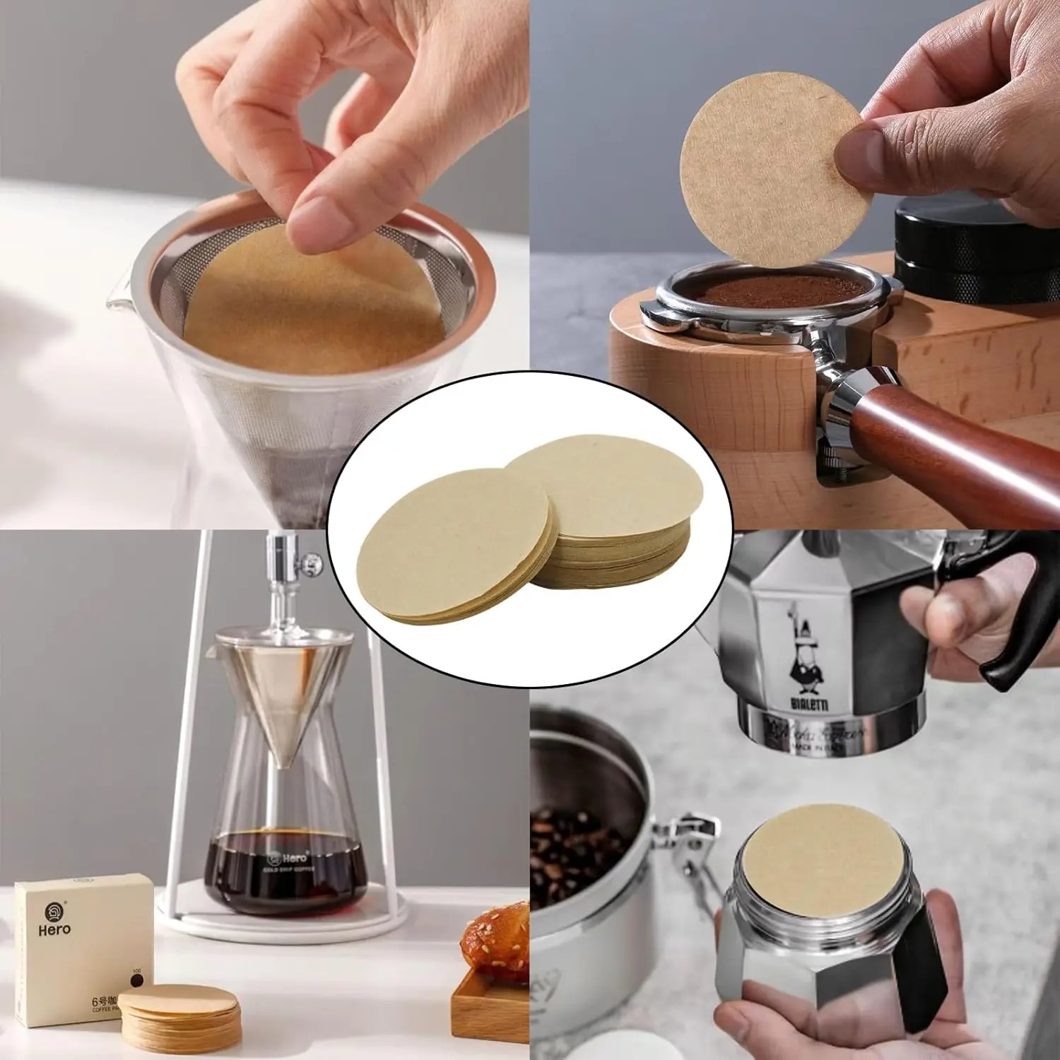 100 Filtri di Carta Rotondi Mo - Aeropress Coffee Maker recensione e prezzo