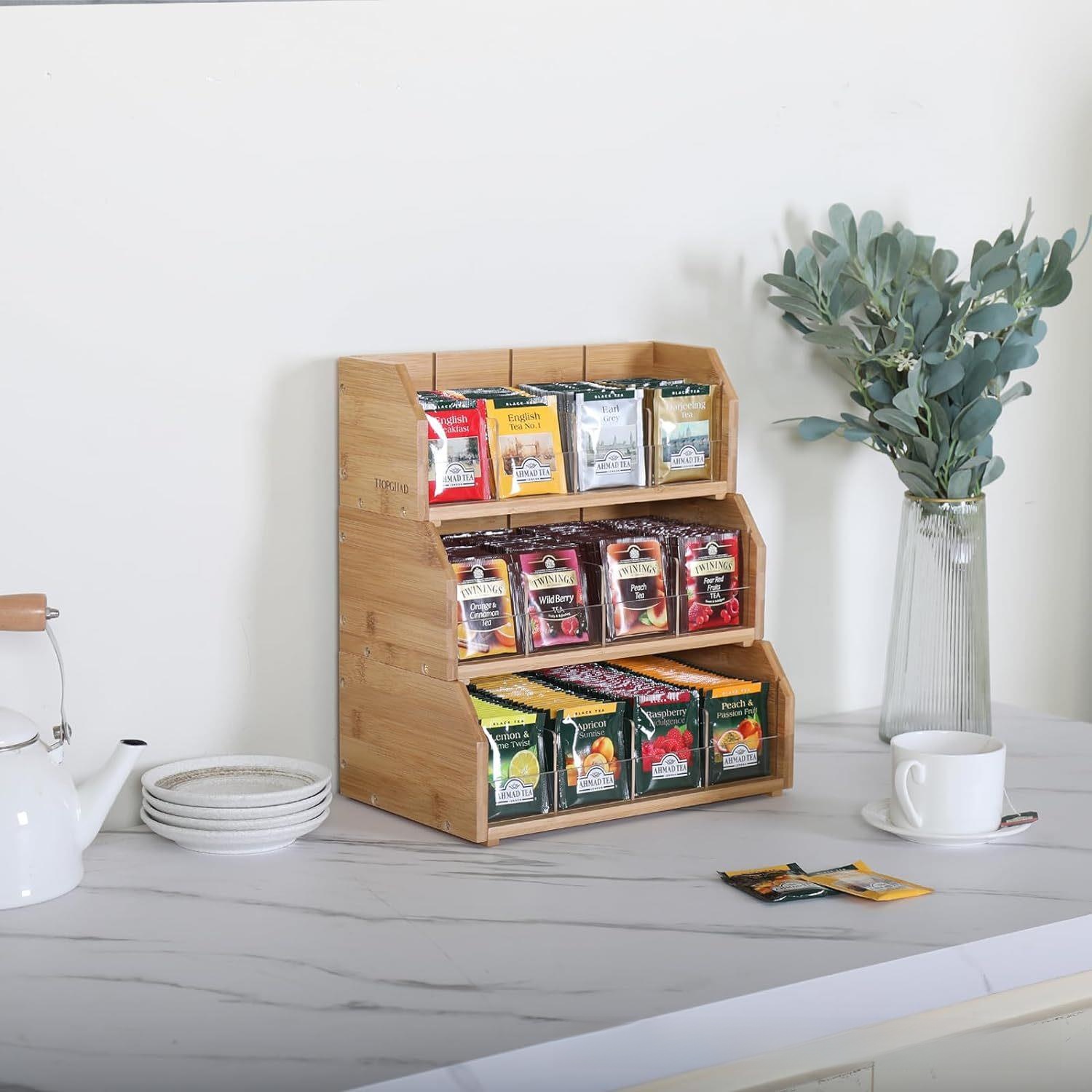 Scatola porta bustine di tè in - Coffee Tea Display recensione e prezzo