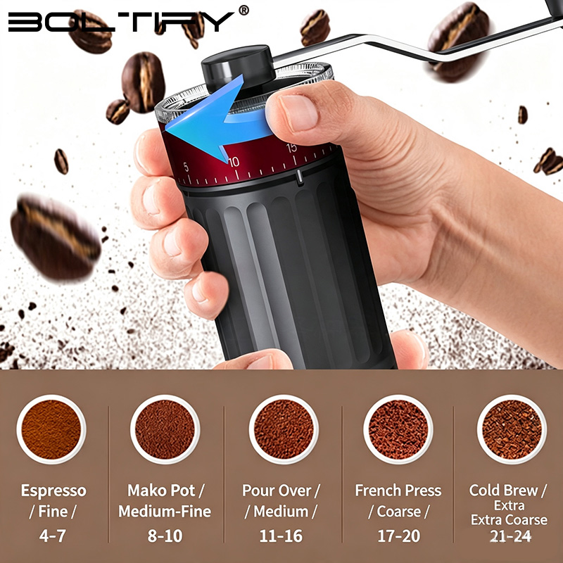 Macinacaffè Manuale Regolabile - Burr Hand Grinder recensione e prezzo